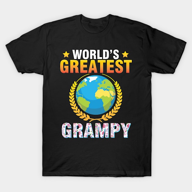 World's Greatest Grampy Happy To Me Mother Father Daddy Mom T-Shirt by Cowan79